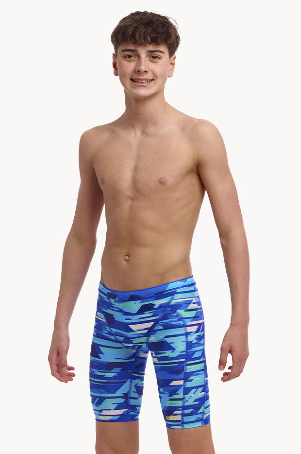 Funky Trunks - Boys Pace Racer Jammer - Blue | Swimwear Galore AU