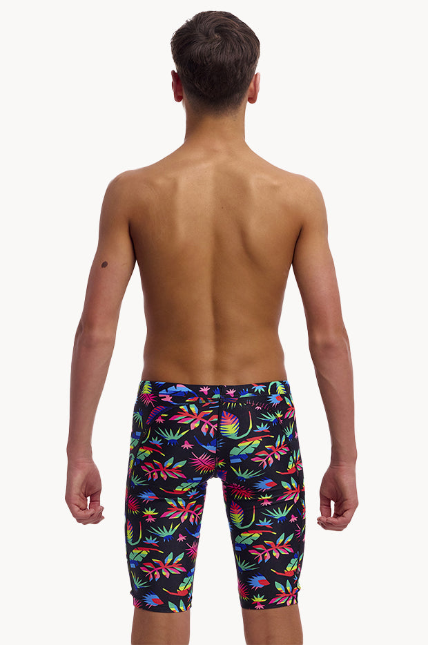 Funky Trunks - Boys Lost Leaf Jammer - Black/Multi | Swimwear Galore US