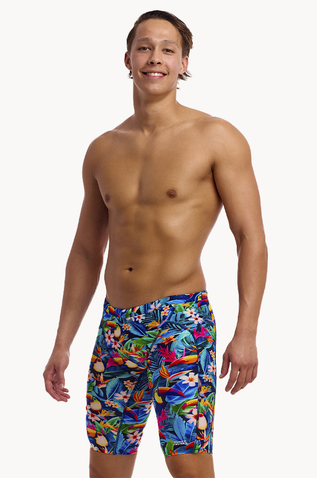 Funky Trunks - Mens Birdie Wordie Jammer - Navy/Multi | Swimwear Galore US
