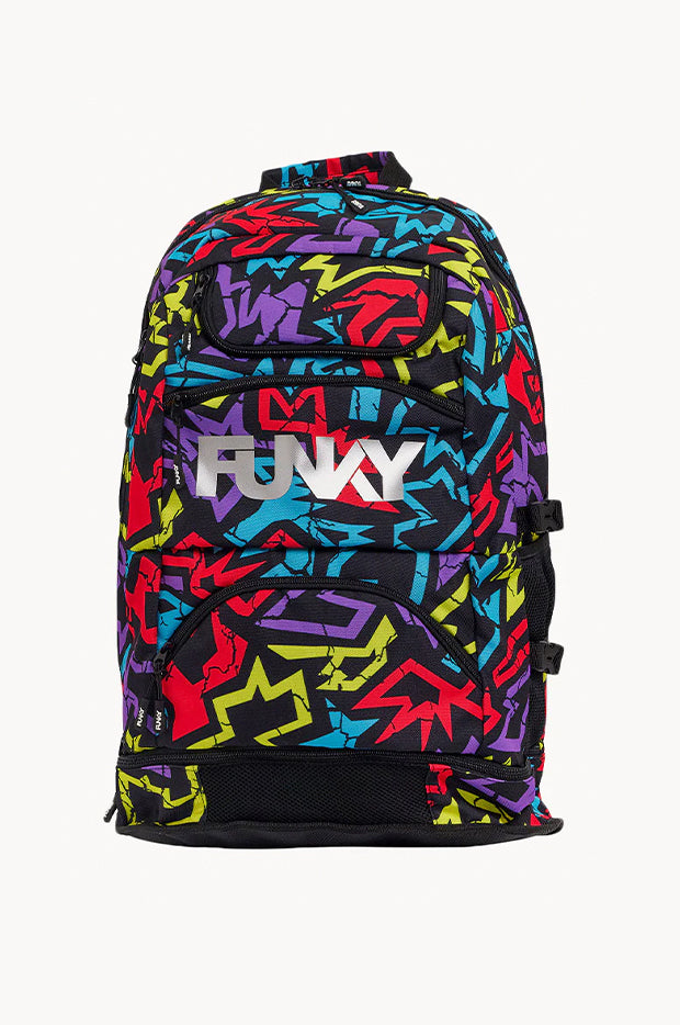 Funky Swim Trunkss Funk Me Elite Squad Backpack Black Multi Swimwear Galore