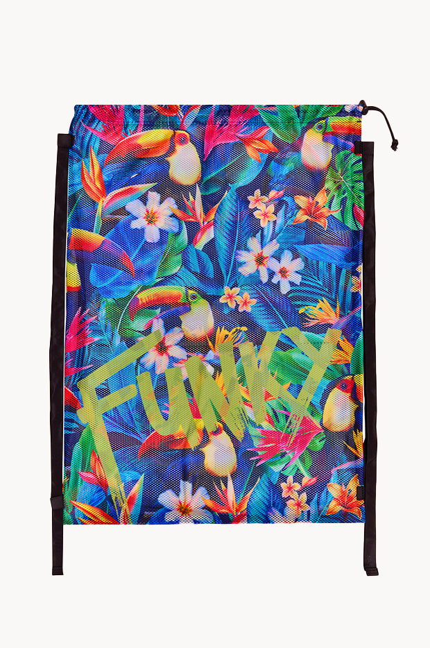 Funky Trunks - Birdie Wordie Mesh Gear Bag - Navy/Multi | Swimwear ...