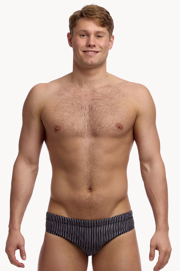 Mens Pin Stripe Brief