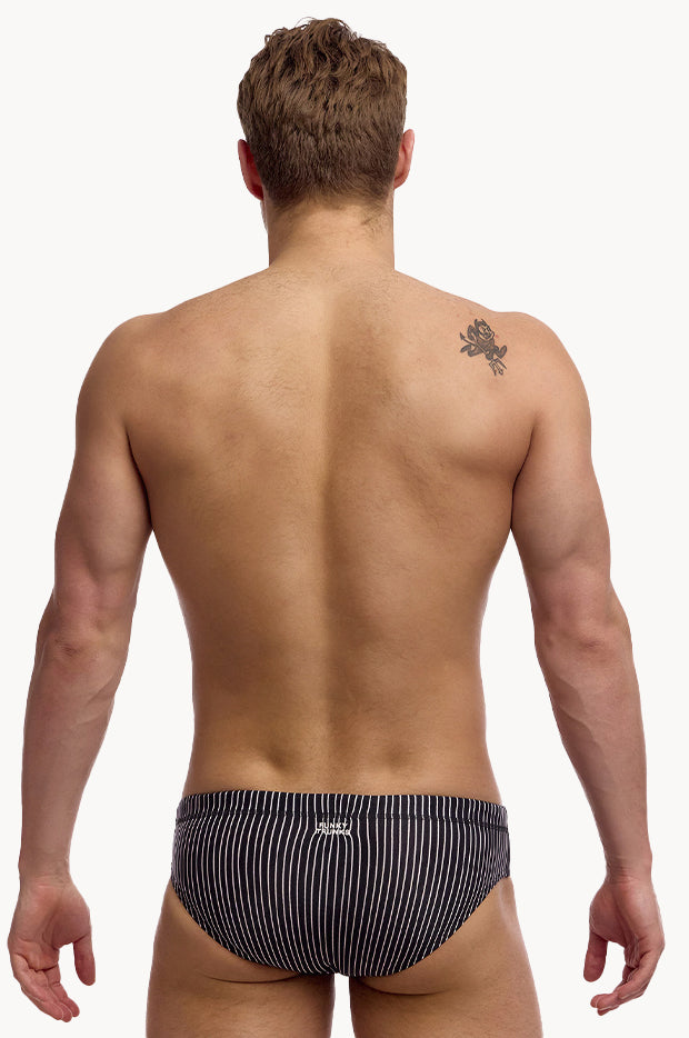 Mens Pin Stripe Brief