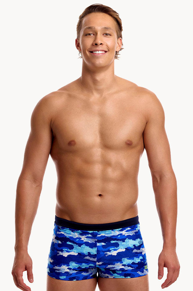 Mens Clean Marine Square Trunk