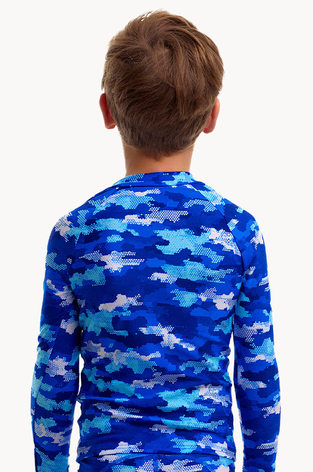 Boys Clean Marine Long Sleeve Suntop