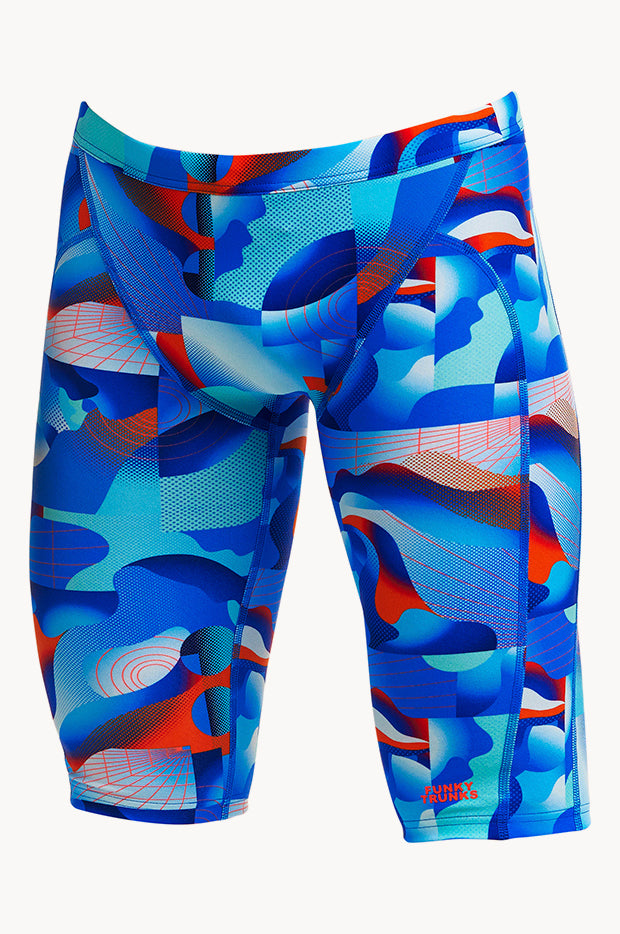 Funky Trunks - Boys Battle Blue Jammer - Blue/Red | Swimwear Galore AU
