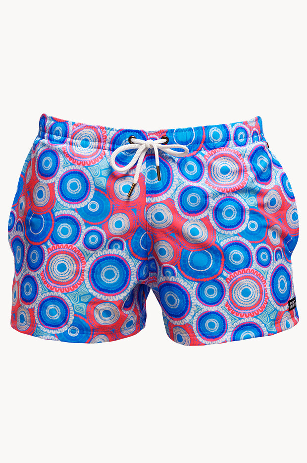 Mens Bundjalung Blue Shorty Short