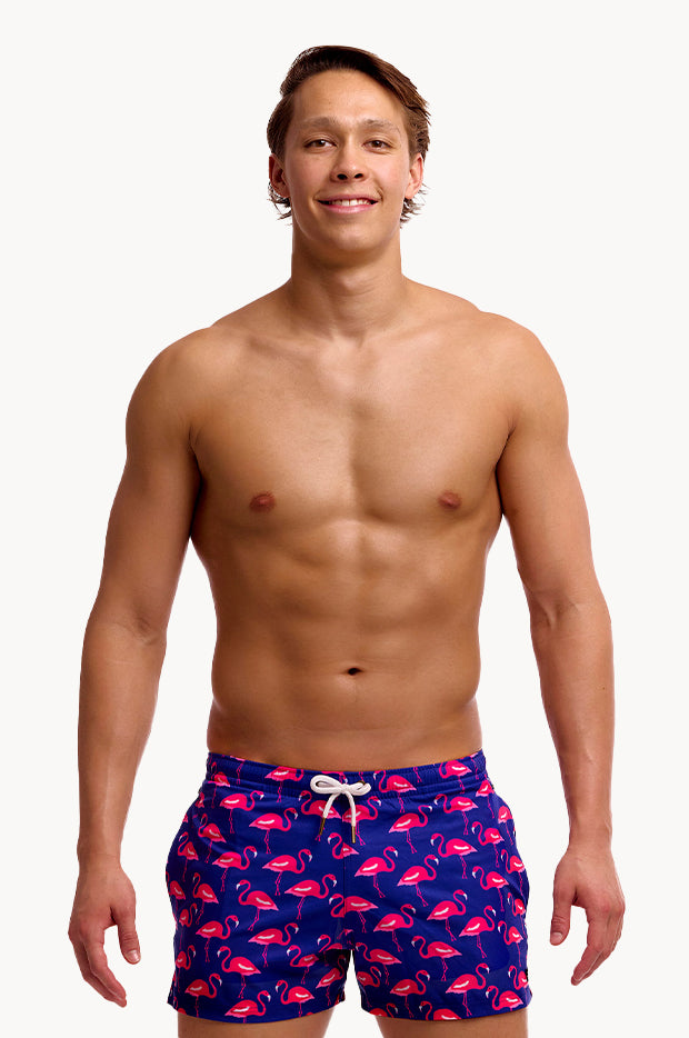 Mens Flocked Up Shorty Short