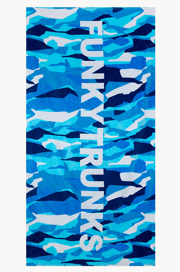 Funky Torso Funky Trunks - Chaz Michael Towel - Blue | Swimwear Galore AU