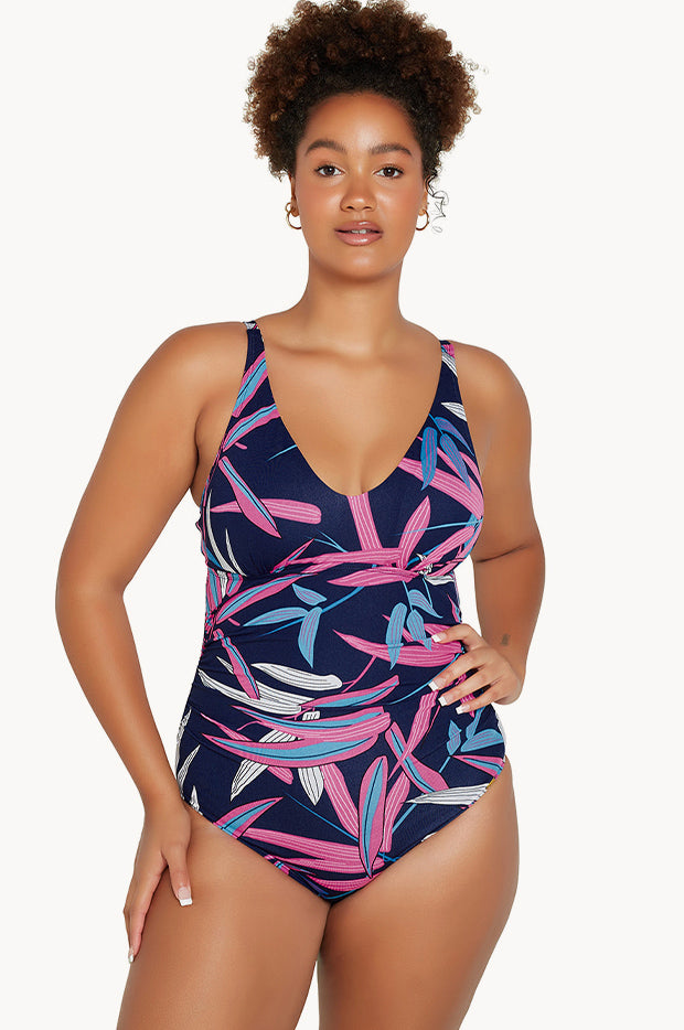Vintage Palms Sweetheart One Piece