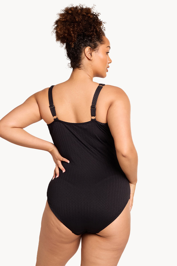 Chevron Jacquard F/G Cup One Piece