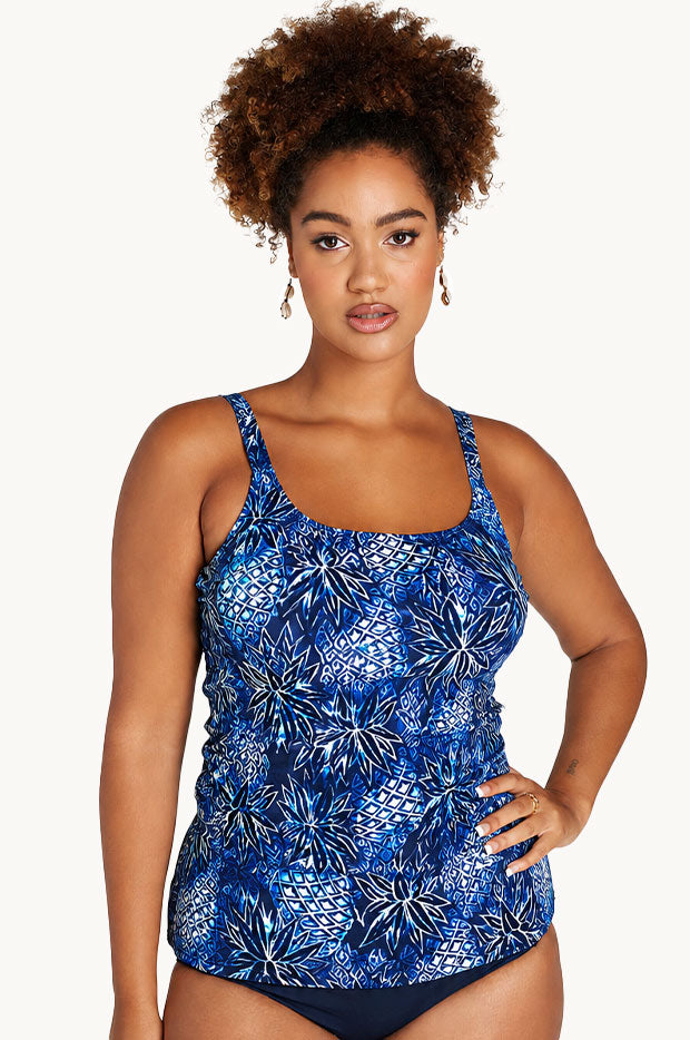 Paina Waves Scoop Neck Tankini Separate