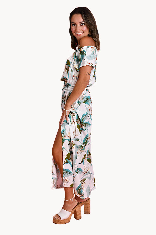 Bird Of Paradise Coral Bay Maxi Dress