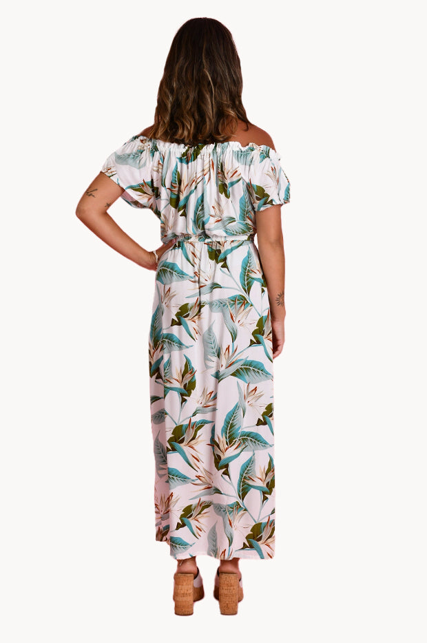 Bird Of Paradise Coral Bay Maxi Dress