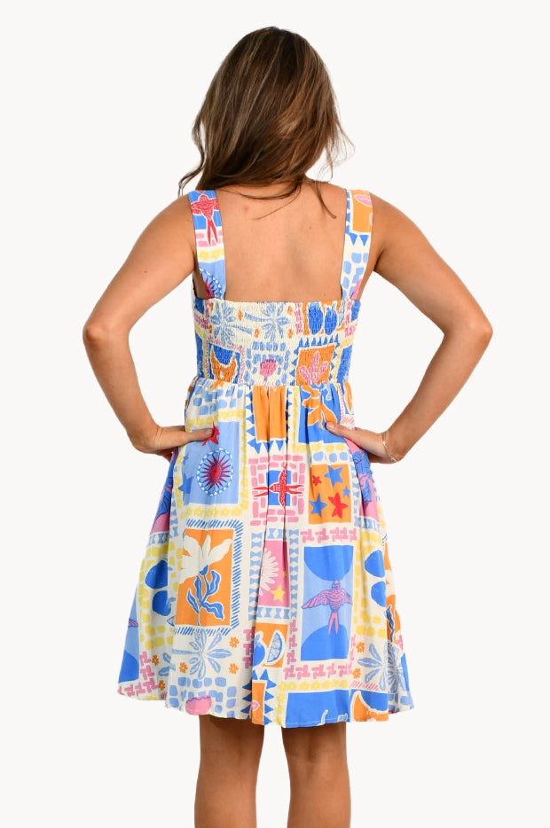 Coastal Pop Annie Short Dress