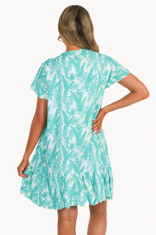 Tropical Escape Button Dress