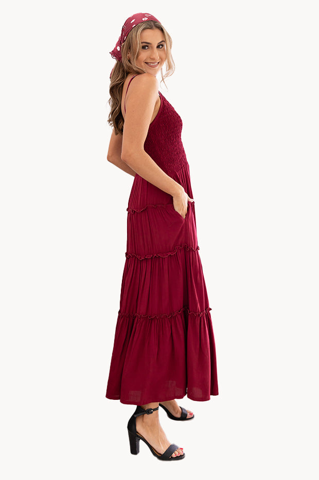 Plain Traveller Maxi Dress