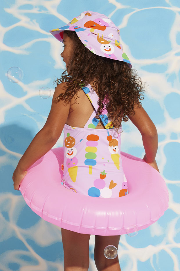 Toddler Girls Sundae Fun Day One Piece