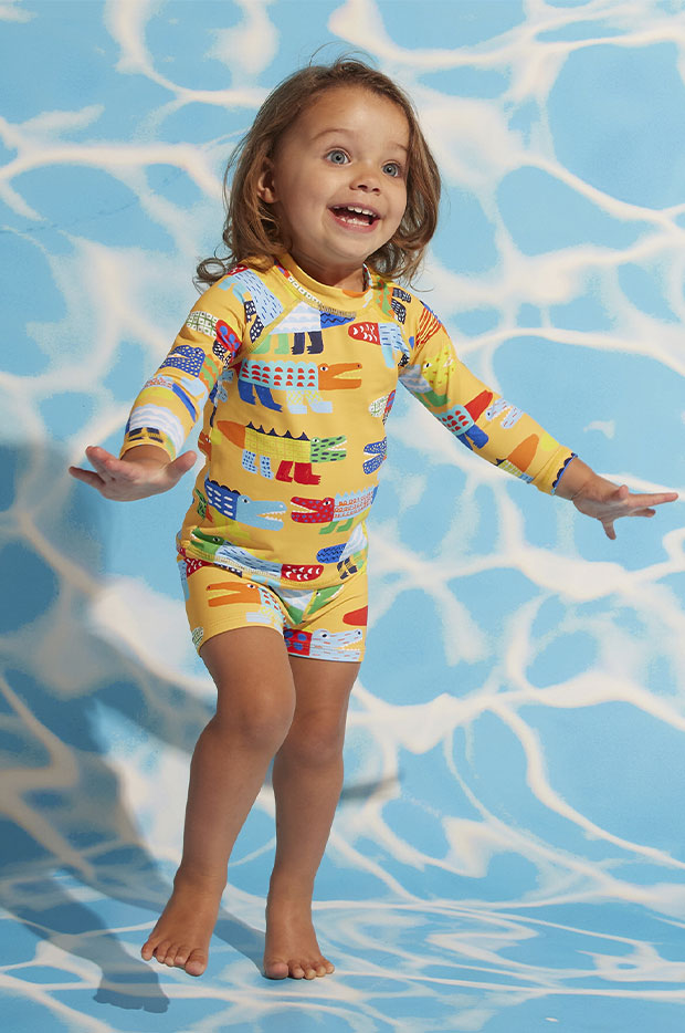 Toddler Boys Chomp Chomp Swim Shortie