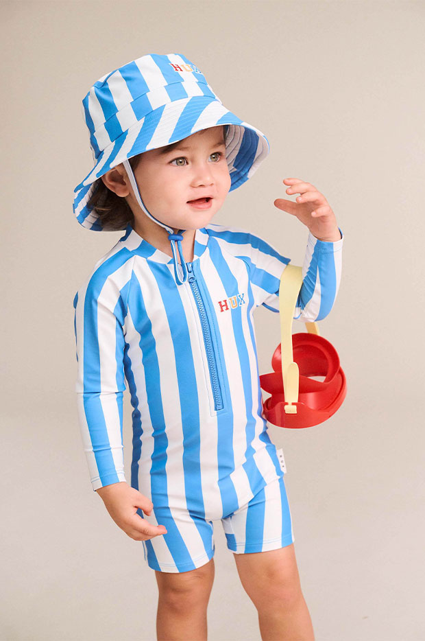 Boys Nautical Stripe Sunsuit