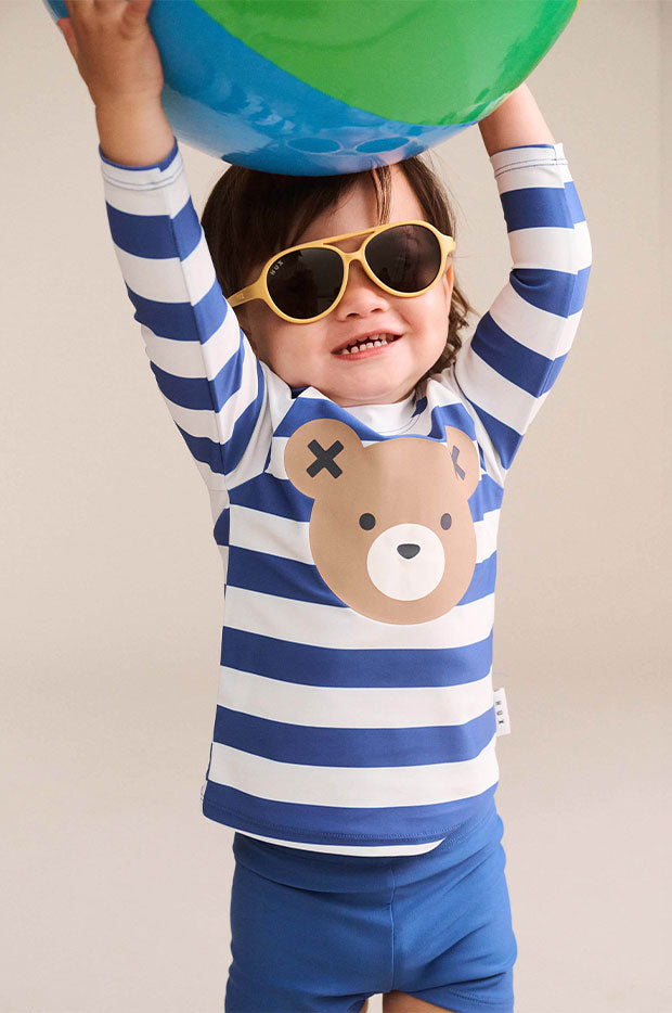 Boys Stripe Huxbear Suntop Set