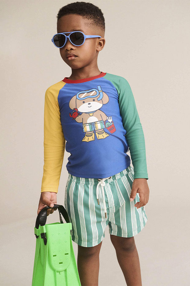 Boys Stripe Boardshort
