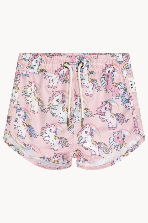 Girls Rainbow Unicorn Swim Short