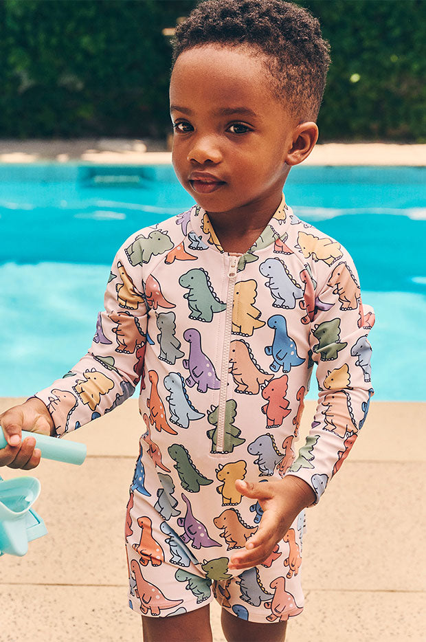 Boys Dino Play Sunsuit