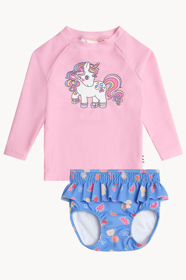 Baby Tutti Frutti Unicorn Suntop Set