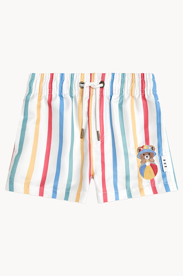 Boys Stripey Huxbear Swim Short