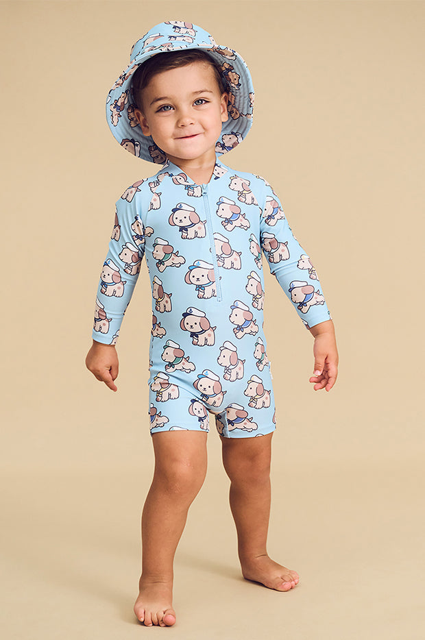 Boys Sailor Pup Swim Hat