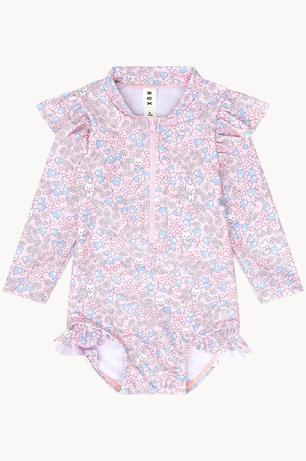 Girls Bluebell Floral Sunsuit