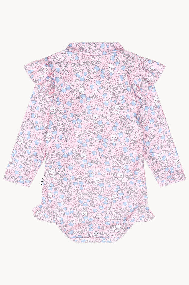 Girls Bluebell Floral Sunsuit