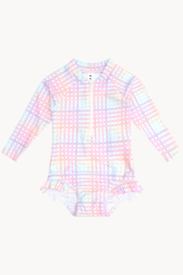 Rainbow Check Sunsuit