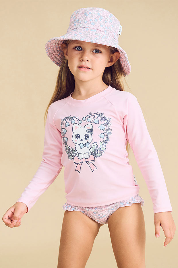 Girls Meow Meow Suntop Set