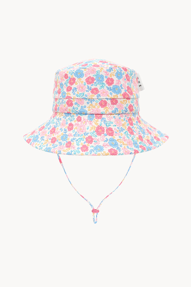 Girls Vintage Floral Swim Hat
