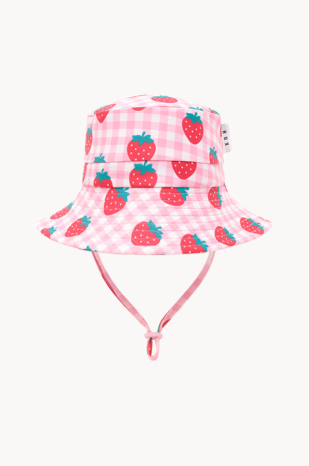 Girls Strawberry Check Swim Hat