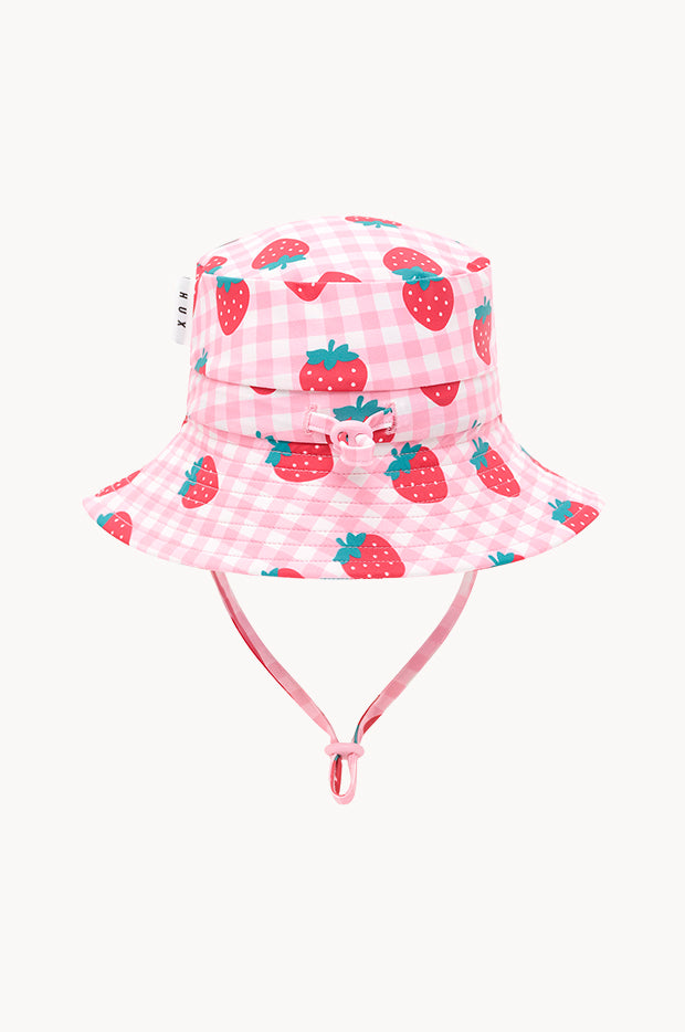 Girls Strawberry Check Swim Hat