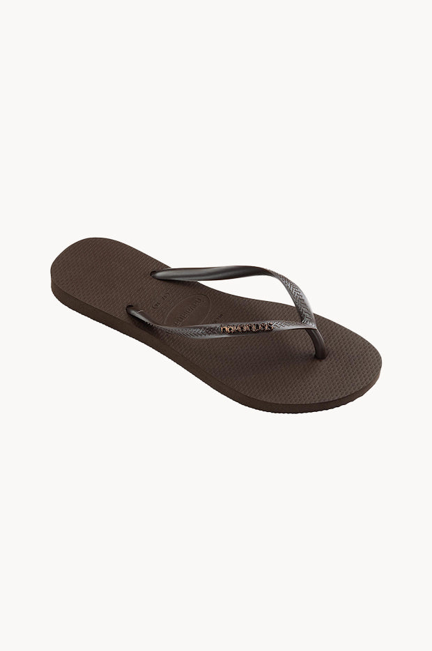 Slim Metal Logo Thong