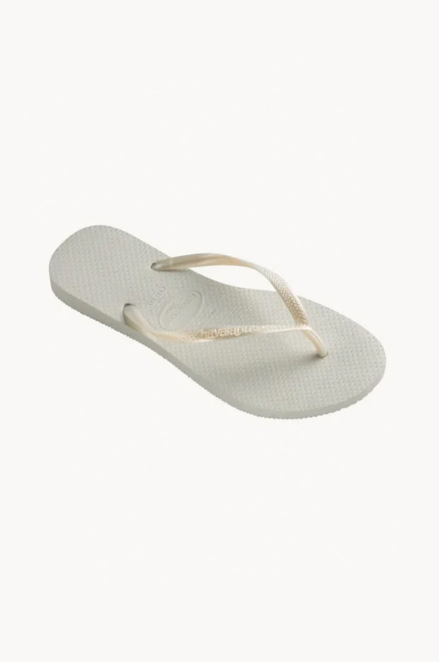 Havaianas Slim Metallic Thong White Swimwear Galore AU