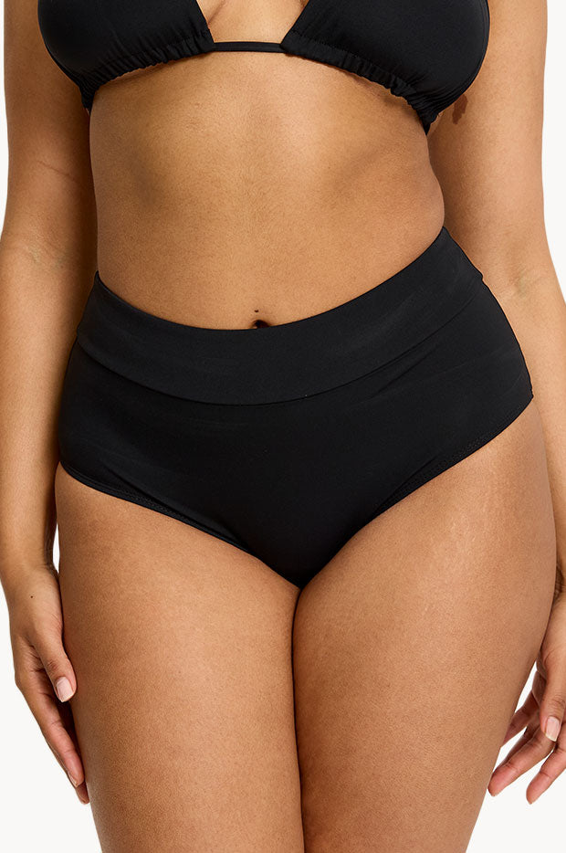 Modibodi Period Proof Hi Waist Bikini Brief Black Swimwear