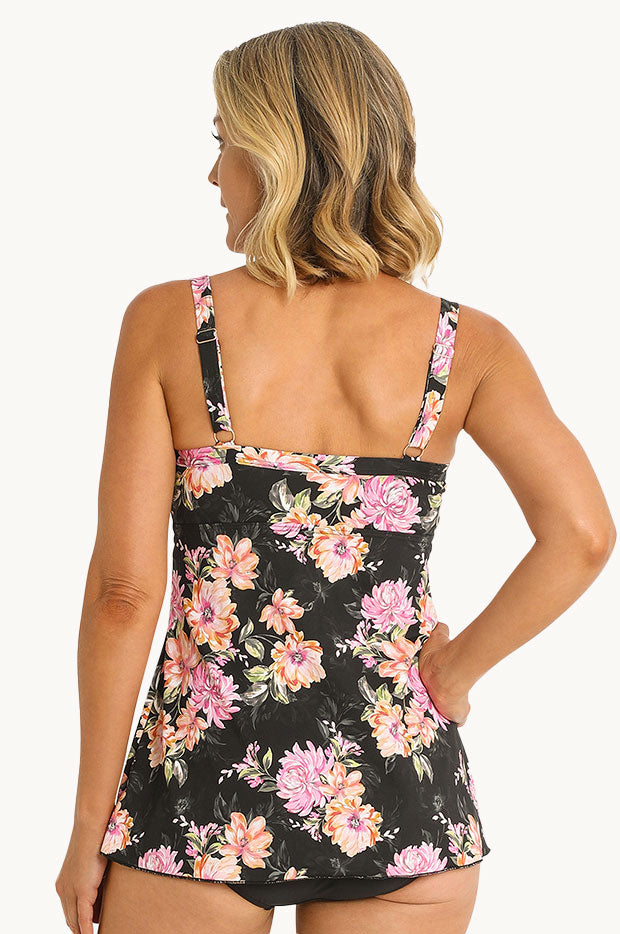 Jantzen - Bloom Swing Tankini Separate - Black | Swimwear Galore US