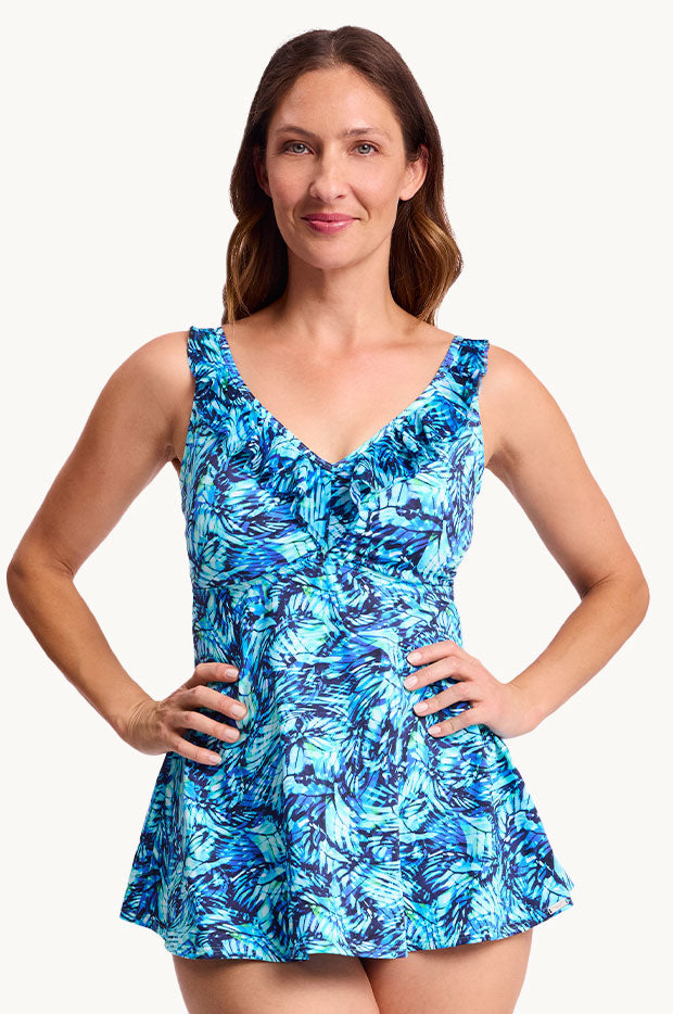 Goddess DD/E Cup Mesh Frill Tankini Separate