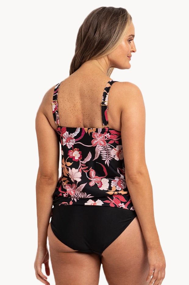 Floral Blouson Tankini Set