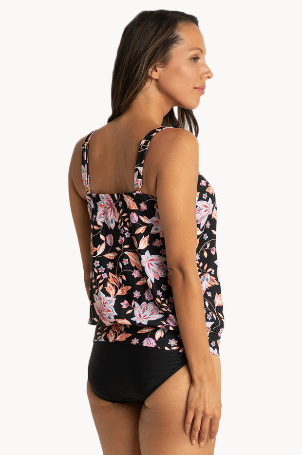 Floral Blouson Tankini Set