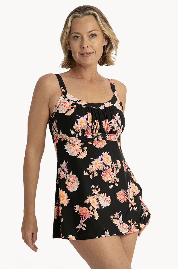 Jantzen - Select Floral Empire Swim Dress