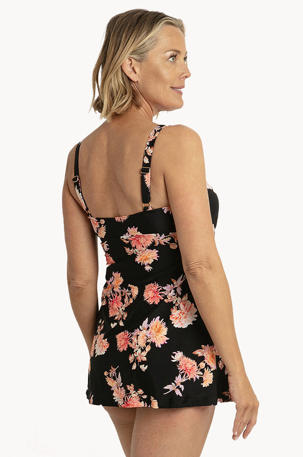 Select Floral Empire Swim Dress Swimwear Galore