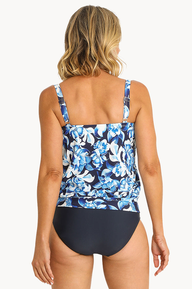 Floral Blouson Tankini Set