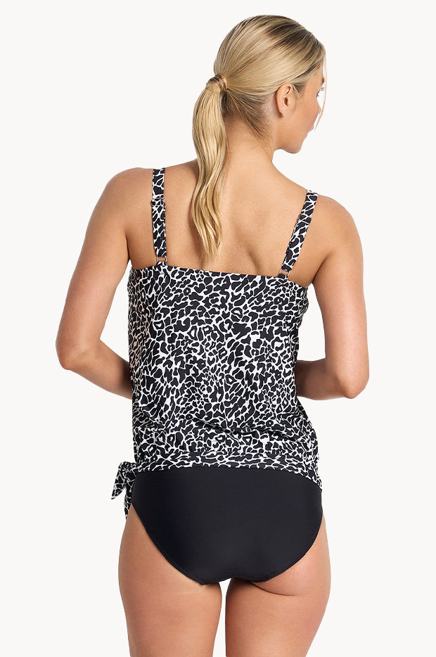 Animal Blouson Tankini Set