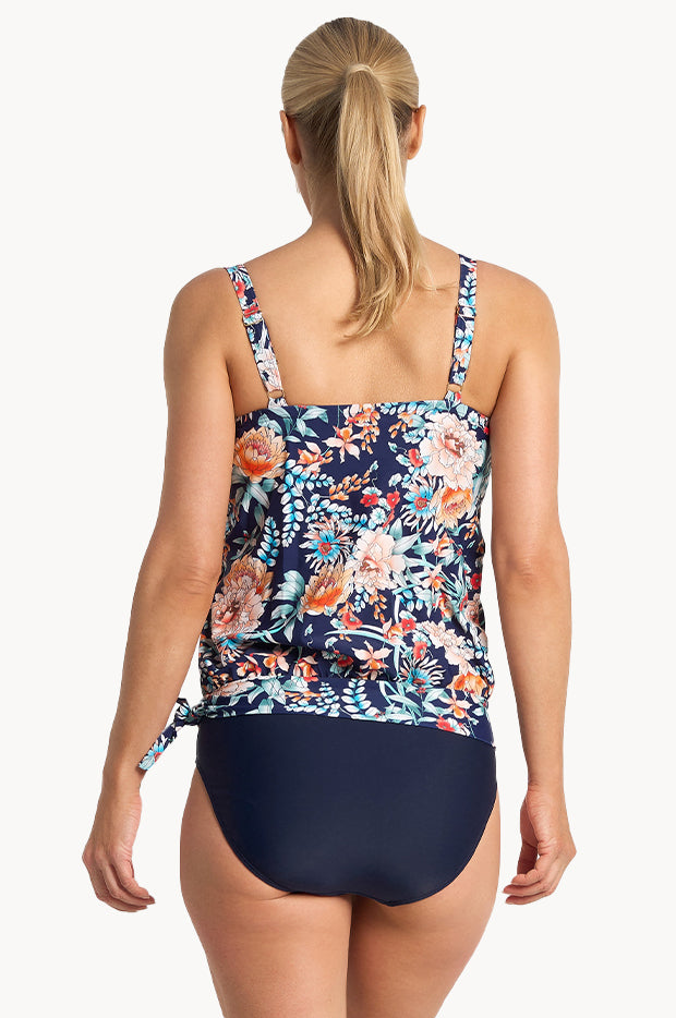 Select Floral Blouson Tankini Set